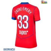 Paris Saint-Germain Warren Zaire-Emery #33 Tredjedrakt Dame 2025-26 Kortermet